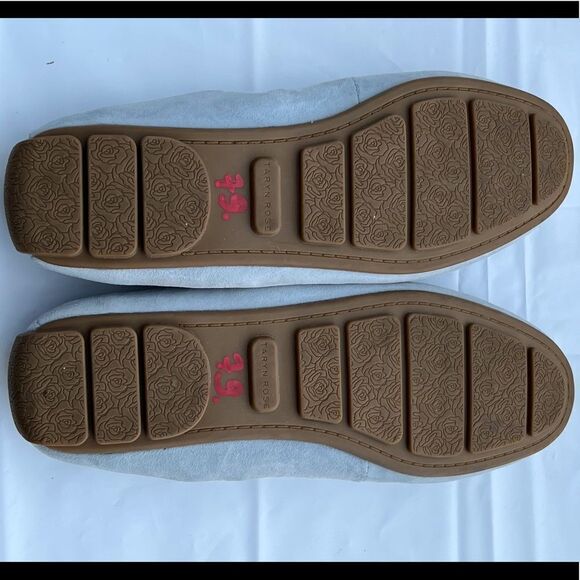 Taryn Rose Gray Suede Kristine Driving Moccasins Size 8B - Picture 6 of 8